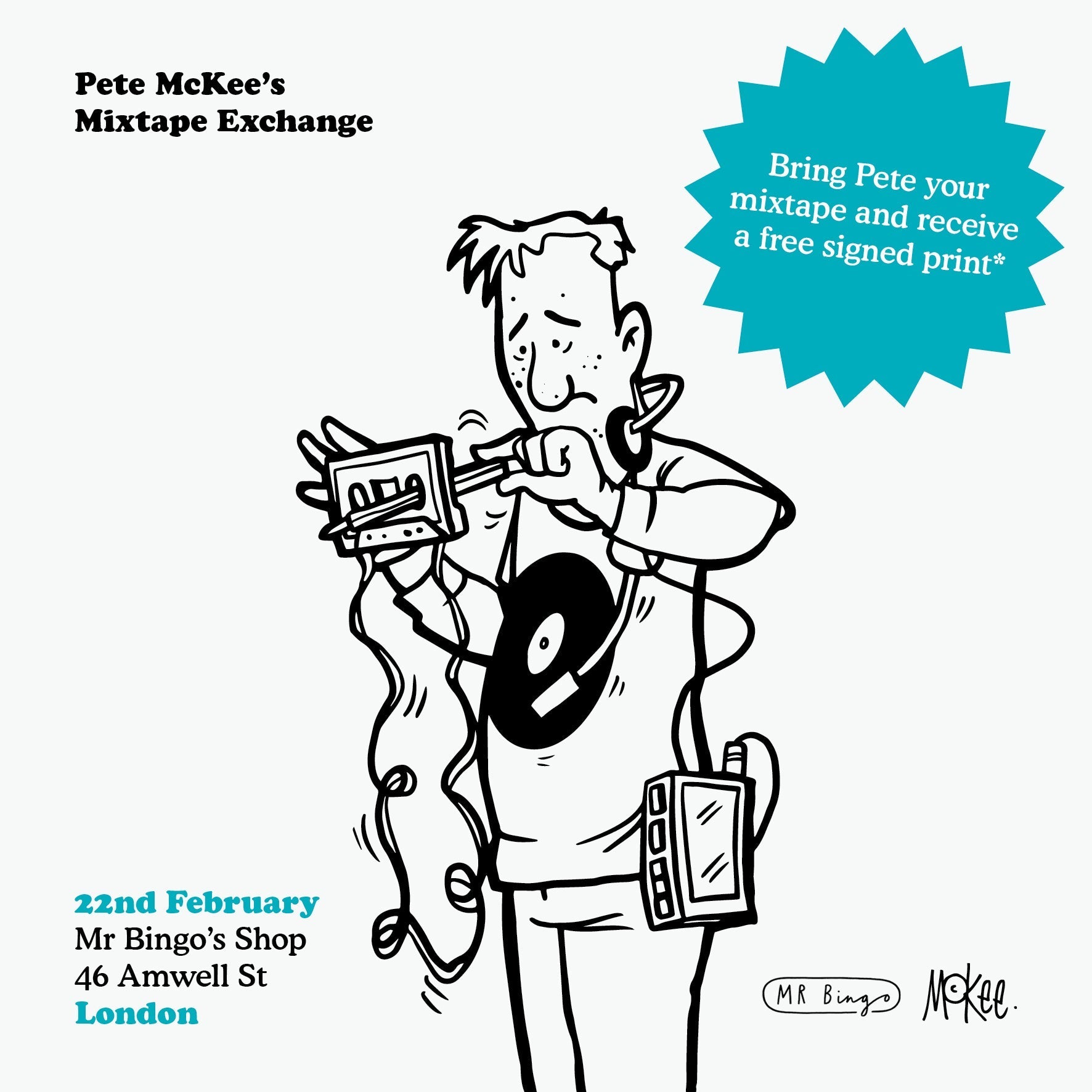 Pete McKee’s Mixtape Exchange is coming to London!